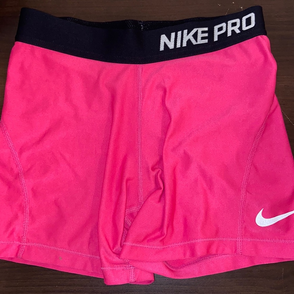 pink nike pro spandex
